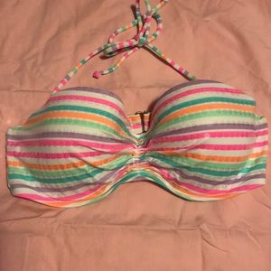 Victoria’s Secret neon striped swim top 36C